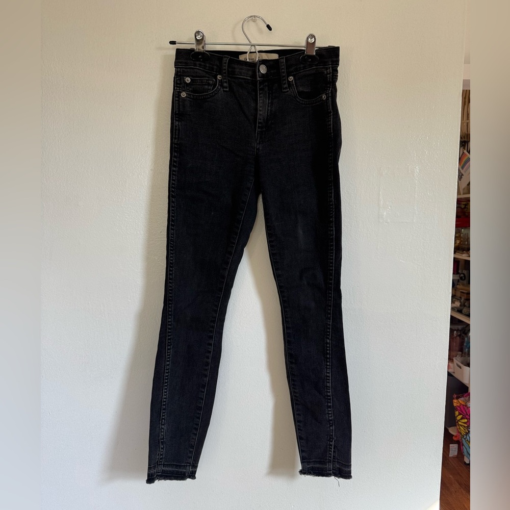 Gap black denim skinny ankle jeans